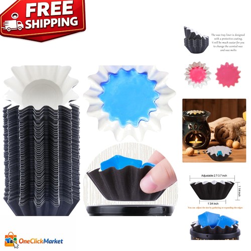 Reusable black wax melt - black, warmer